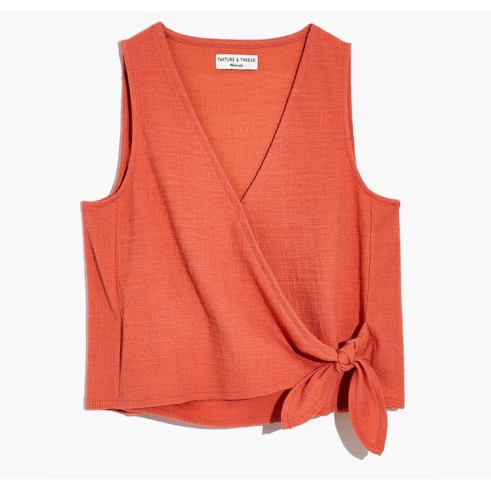 Madewell Wrap-Tie Tank Style Top Women's XL NWT